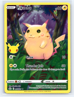 Pokemon Celebrations 25th Anniversary Pikachu #005/025 Holo NM - Image 1