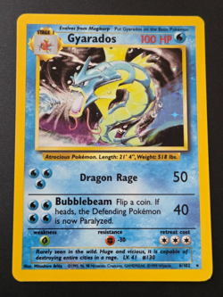 Vintage Pokemon Gyarados 6/102 Holo Base 1999 NM - Image 1