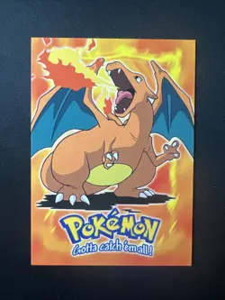 1999 Charizard - #6 Topps Pokemon - Movie Black Logo - Topps TCG E6 of 12 - Image 1
