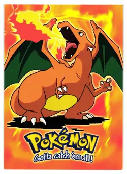 Pokemon Charizard E6 of 12 Movie Edition 06 Topps LP - Image 1
