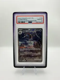 Pokemon TCG 2025 Sv: White Flare Hydreigon ex 169/086 SIR Holo PSA 10 - Image 1
