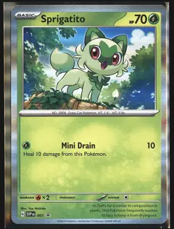 SPRIGATITO 001 HOLO PROMO HOLO SCARLET & VIOLET PROMO POKEMON HP - Image 1
