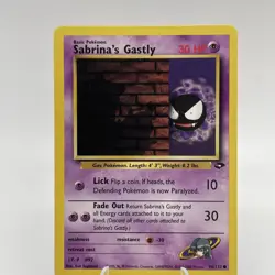 Sabrina's Gastly 96/132 Gym Challenge Unlimited Pokemon Card Common NM-Mint - Image 1