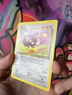 1999 Pokemon Card Fossil 1st Edition Eevee Regular - Image 4