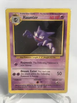 Haunter Base Set 29/102 Uncommon Pokemon Card Unlimited MP - Image 2