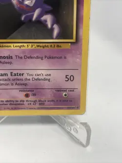 Haunter Base Set 29/102 Uncommon Pokemon Card Unlimited MP - Image 5