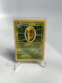 Kakuna Base Set 33/102 Uncommon Pokemon Card Unlimited 1999 Near Mint - Image 1