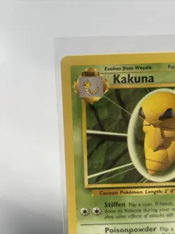 Kakuna Base Set 33/102 Uncommon Pokemon Card Unlimited 1999 Near Mint - Image 3