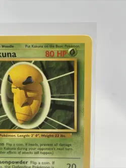 Kakuna Base Set 33/102 Uncommon Pokemon Card Unlimited 1999 Near Mint - Image 4