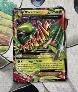 Pokemon M Sceptile EX 8/98 XY Ancient Origins Holo Ultra Rare Card - DMG - Image 1