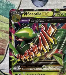 Pokemon M Sceptile EX 8/98 XY Ancient Origins Holo Ultra Rare Card - DMG - Image 2