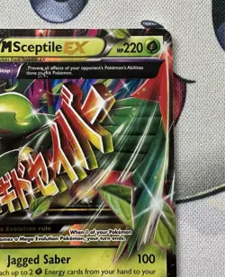 Pokemon M Sceptile EX 8/98 XY Ancient Origins Holo Ultra Rare Card - DMG - Image 3