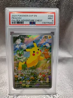 Pikachu 088 Svp: Scarlet & Violet Promo Cards Holo. PSA 9 - Image 1