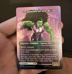 Jennifer Walters (Borderless) (0355) Marvel Super Heroes Foil - Image 3