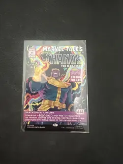 Thanos, The Mad Titan - 400 - MTG: Marvel Super Heroes - Borderless Comic - FOIL - Image 1