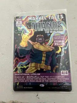 Thanos, The Mad Titan - 400 - MTG: Marvel Super Heroes - Borderless Comic - FOIL - Image 3