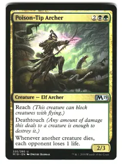 Poison-Tip Archer 220 Uncommon Core Set 2019 Magic: The Gathering Near Mint - Image 1