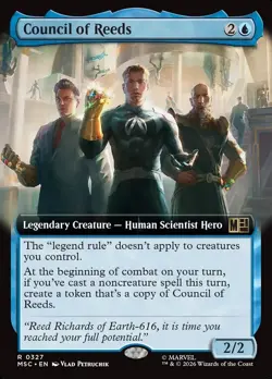 Council of Reeds X1 EXTENDED ART-NM/M-Commander: Marvel Super Heroes - Image 1