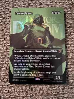 Doctor Doom Borderless Foil Marvel Super Heroes Mtg Nm 0365 - Image 1