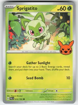 Sprigatito 012/193 Common Paldea Evolved Pokemon Near Mint - Image 1