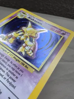 Pokemon Card english Alakazam 1/102 Holo Base Set Wizards 1999 LP/NM - Image 3