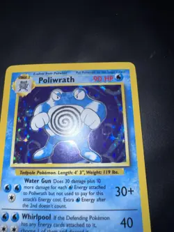 Pokemon Card english Poliwrath 13/102 Holo Base Set Wizards 1999 LP - Image 4