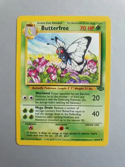 Butterfree 33/64 Pokemon TCG Jungle Set (1999) Uncommon NM - Image 1