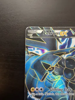 Zekrom EX 97/99 Full Art Black & White Next Destinies Pokemon Card HP DMG - Image 2