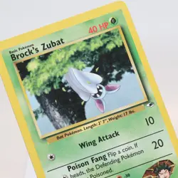 Pokemon TCG - Brock's Zubat 74/132 Gym Heroes Common WOTC - MP - Image 1