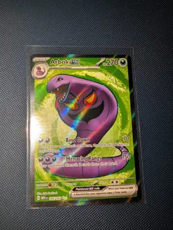 Arbok EX 185/165 Ultra Rare Full Art Scarlet & Violet Pokemon 151 English - Image 1