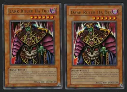 Lot of 2 Yugioh Card Dark Ruler Ha Des ULTRA RARE LOD-001 NRMT - Image 1