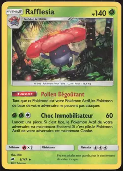 Carte Pokemon Rafflesia 6/147 HOLO Ombres Ardentes Francais - Image 1
