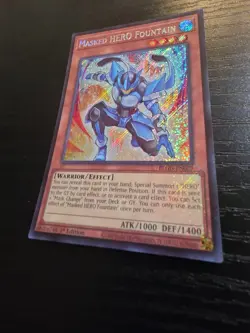 Masked HERO Fountain BLGG-EN029 Secret Rare 1st Edition Yu-Gi-Oh NM - Image 2