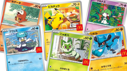 McDnald's × Pokemon Card Game MEGA Promo Pikachu + Random Card w/ Charmander Toy - Image 5