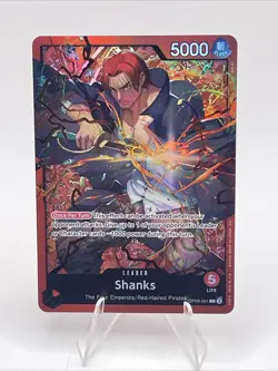 Shanks OP09-001 Alt Art Leader ST23 Starter Deck Foil Holo One Piece TCG - Image 1