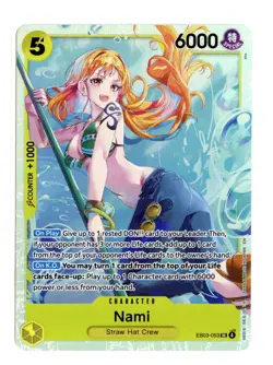 Nami (053) EB03-053 SR Foil One Piece Extra Booster: Heroines Edition NM - Image 1