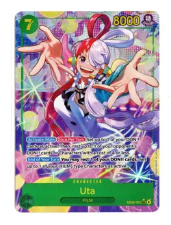 Uta (061) (Alternate Art) EB03-061 SEC Foil One Piece Extra Booster: Heroines NM - Image 1