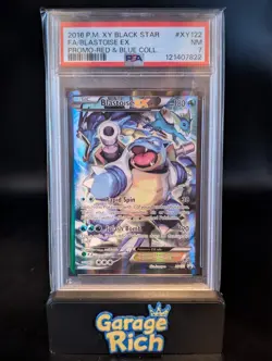 PSA 7 Blastoise ex XY122 - Black Star Promo Red & Blue Coll. Pokemon TCG NM - Image 1