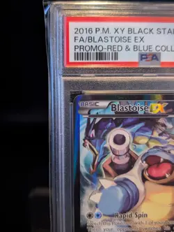 PSA 7 Blastoise ex XY122 - Black Star Promo Red & Blue Coll. Pokemon TCG NM - Image 3