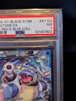 PSA 7 Blastoise ex XY122 - Black Star Promo Red & Blue Coll. Pokemon TCG NM - Image 5