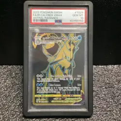 Pokemon TCG Ice Rider Calyrex VMAX TG29 Astral Radiance Secret Rare Holo PSA 10 - Image 1