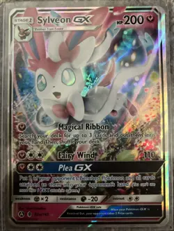 Sylveon GX 92A/145 Guardians Rising Ultra Rare Holo Promo Pokemon Card - Image 1