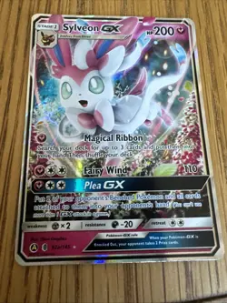 Pokemon TCG Sylveon GX 92a/145 Guardians Rising Ultra Rare Holo Card - Image 1