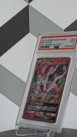 2017 POKEMON TCG - S&M GUARDIANS RISING #92a SYLVEON GX Yellow Alt PSA 9 MINT 🔥 - Image 2