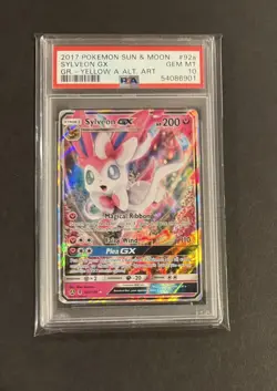 Sylveon GX 92a/145 Alt Art Promo Pokemon 2017 SM Guardians Rising PSA 10 GEM - Image 1