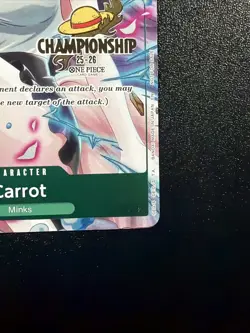 Carrot P-070 Championship 25-26 Event Pack Stamped Promo One Piece Card V - Image 4