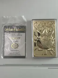 Togepi 1999 Burger King Limited Ed. 23K Gold Plated Pokemon Card, w/COA & Ball - Image 4