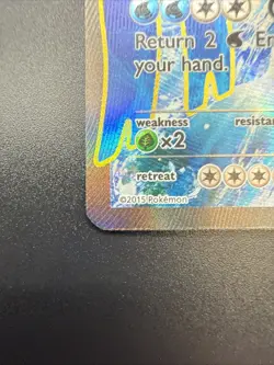 Kyogre EX 148/160 XY Primal Clash Full Art Holo Ultra Rare Pokemon Card 2015 - Image 5