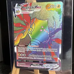 Pokemon Card Regieleki VMAX 198/195 Silver Tempest Secret Rare Near Mint - Image 4