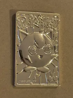 Pokemon Jigglypuff 1999 23k Gold Plated Trading Card Burger King Promo with Case - Image 2